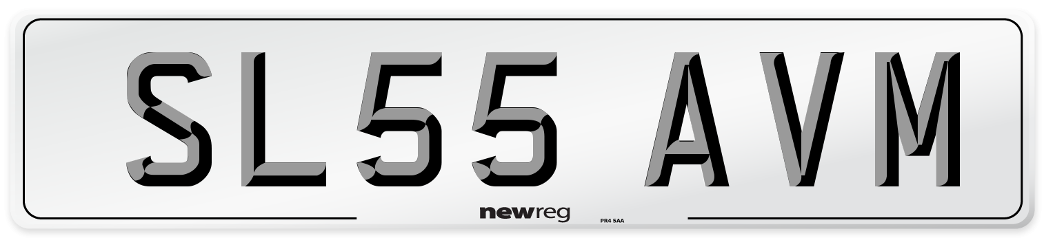 SL55 AVM Number Plate from New Reg